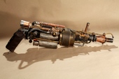 Steampunk Big Gun Flammenwerfer