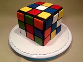 Rubik's Cube Torte